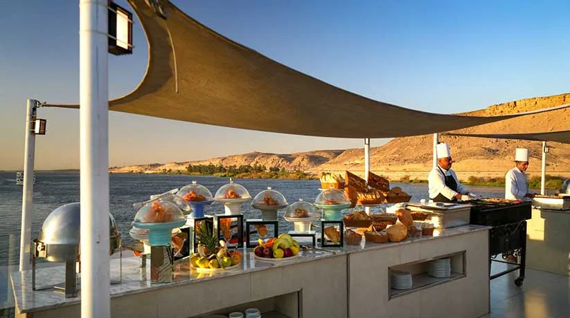 Sun deck of the MS Nile Premium Nile Cruise Nile cruise